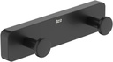 Cuier dublu halat de baie, Sonata, matt black
