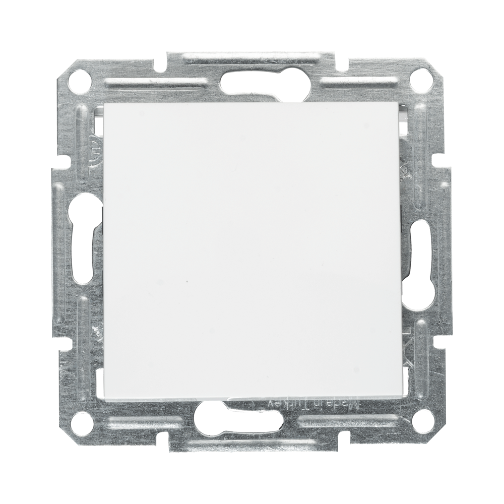 Mecanism Intrerupator Simplu 10A, Schneider Asfora, Culoare Alb, borne automate