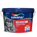 Vopsea ultra-lavabilă albă pentru interior Savana Ultra Rezist, 2.5 l