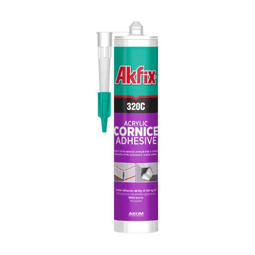 Adeziv pentru baghete cornișe Akfix 320C, 310 ml