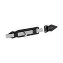 Zăvor negru pentru poartă grădină, 250x41 mm