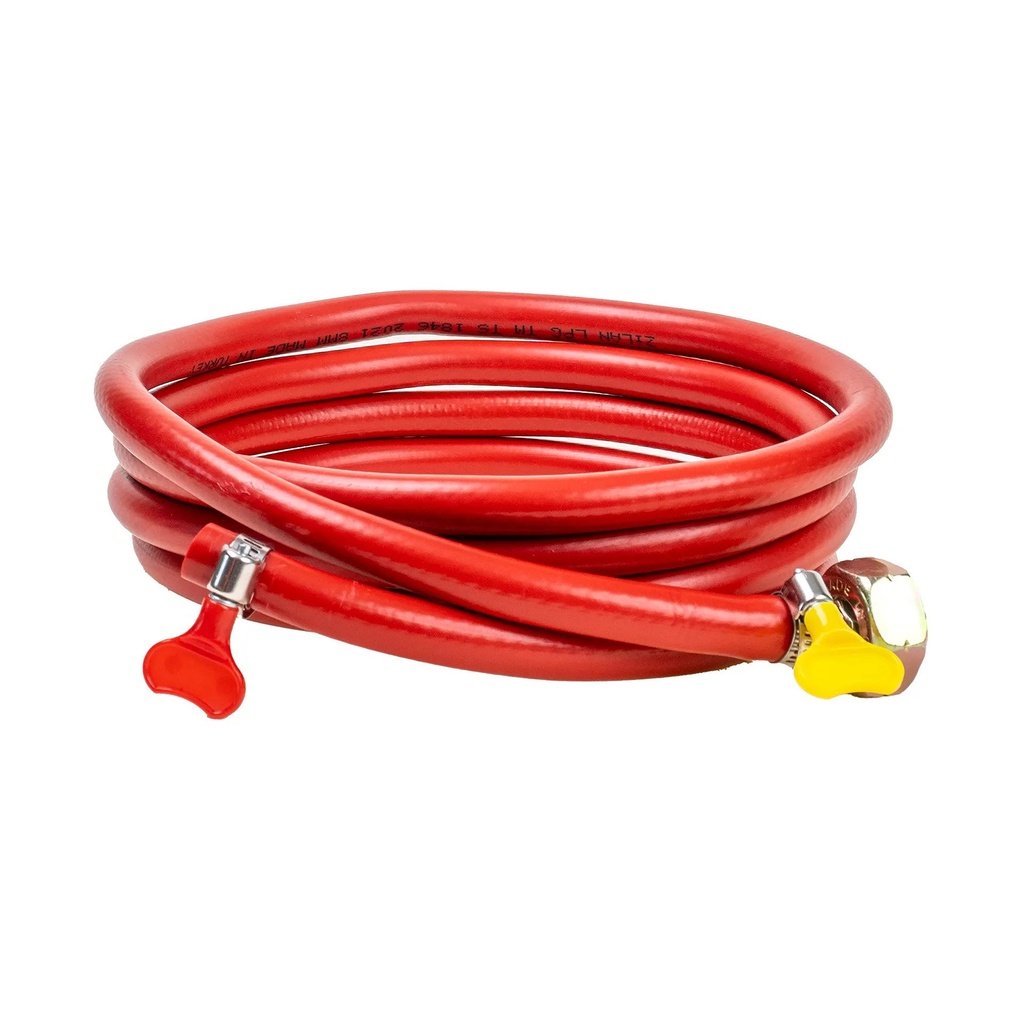 Furtun cu reducție și coliere pentru butelie gaz, 4 ml