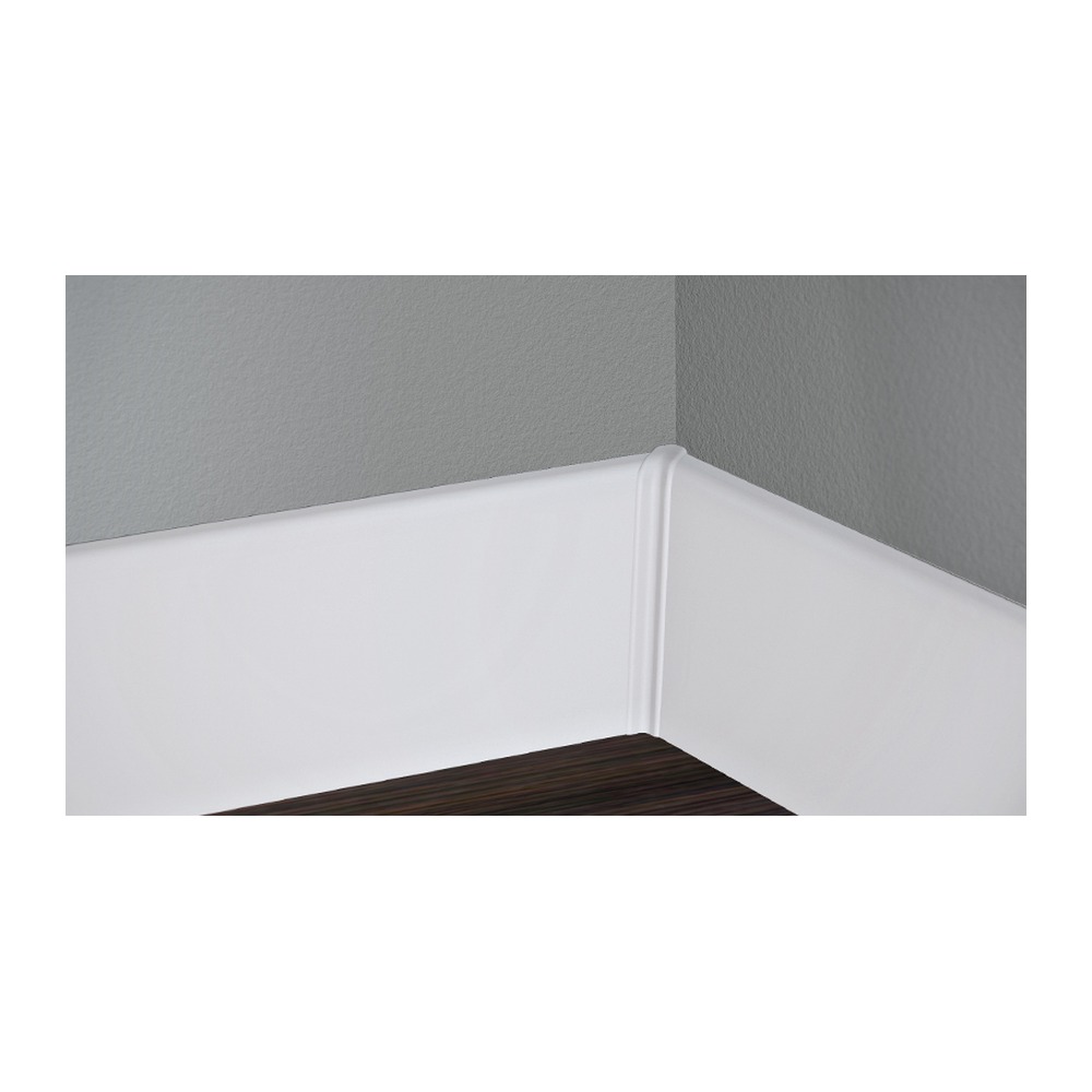 Colț interior pentru plintă MDF, 60 mm, alb, 4 buc/set
