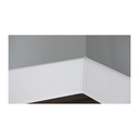 Colț interior pentru plintă MDF, 60 mm, alb, 4 buc/set