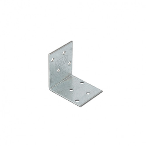 Colțar/vinclu din oțel zincat perforat, 52x52x40x2.0 mm