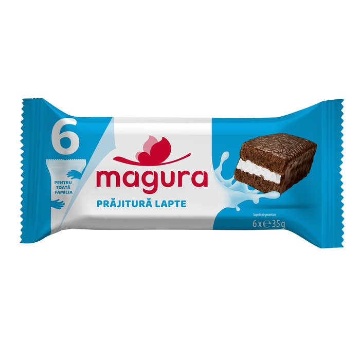 Prăjitură MAGURA lapte, 35 gr
