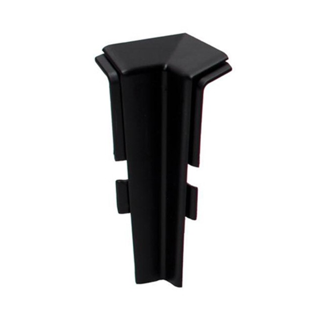 Colț interior PVC plintă, NG 80 negru