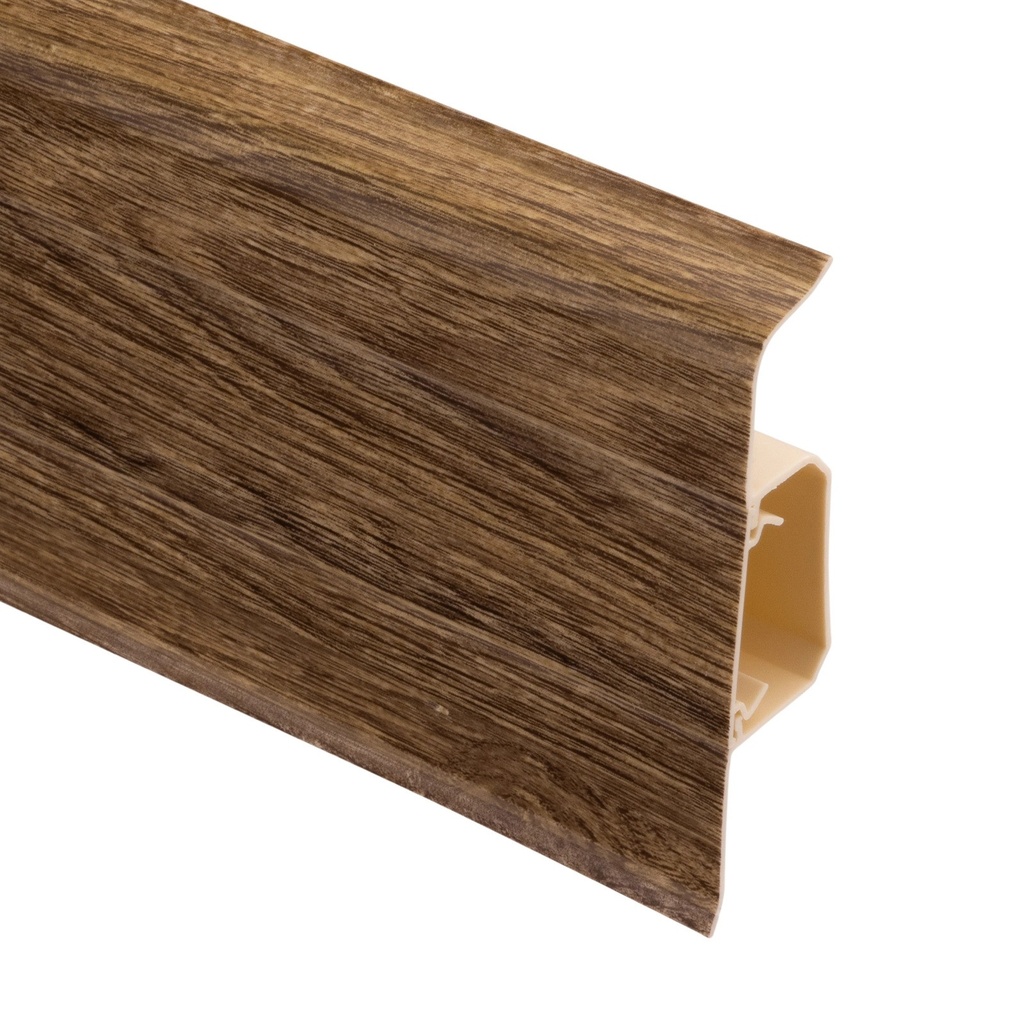 Plintă cu canal din PVC pentru parchet SG75 Trandafir Închis, 2200x75x24.5 mm