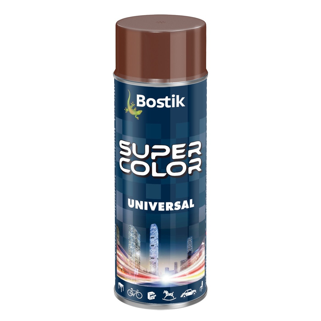 Spray vopsea Bostik Bostik Color Universal, RAL 8017 maro lucios interior/exterior, 400 ml