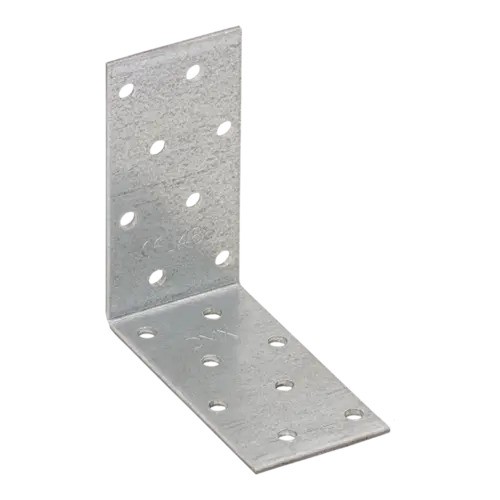 Colțar/vinclu din oțel zincat perforat îngust, 80x80x40x2 mm