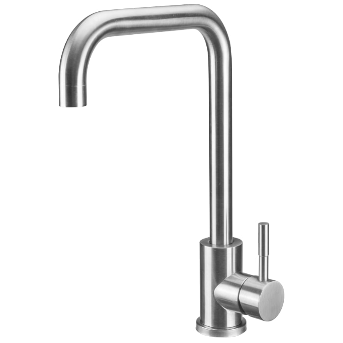 Baterie bucatarie lebada Tip C INOX 5001 L:215, H:95, Hu:255, Ht:340 mm
