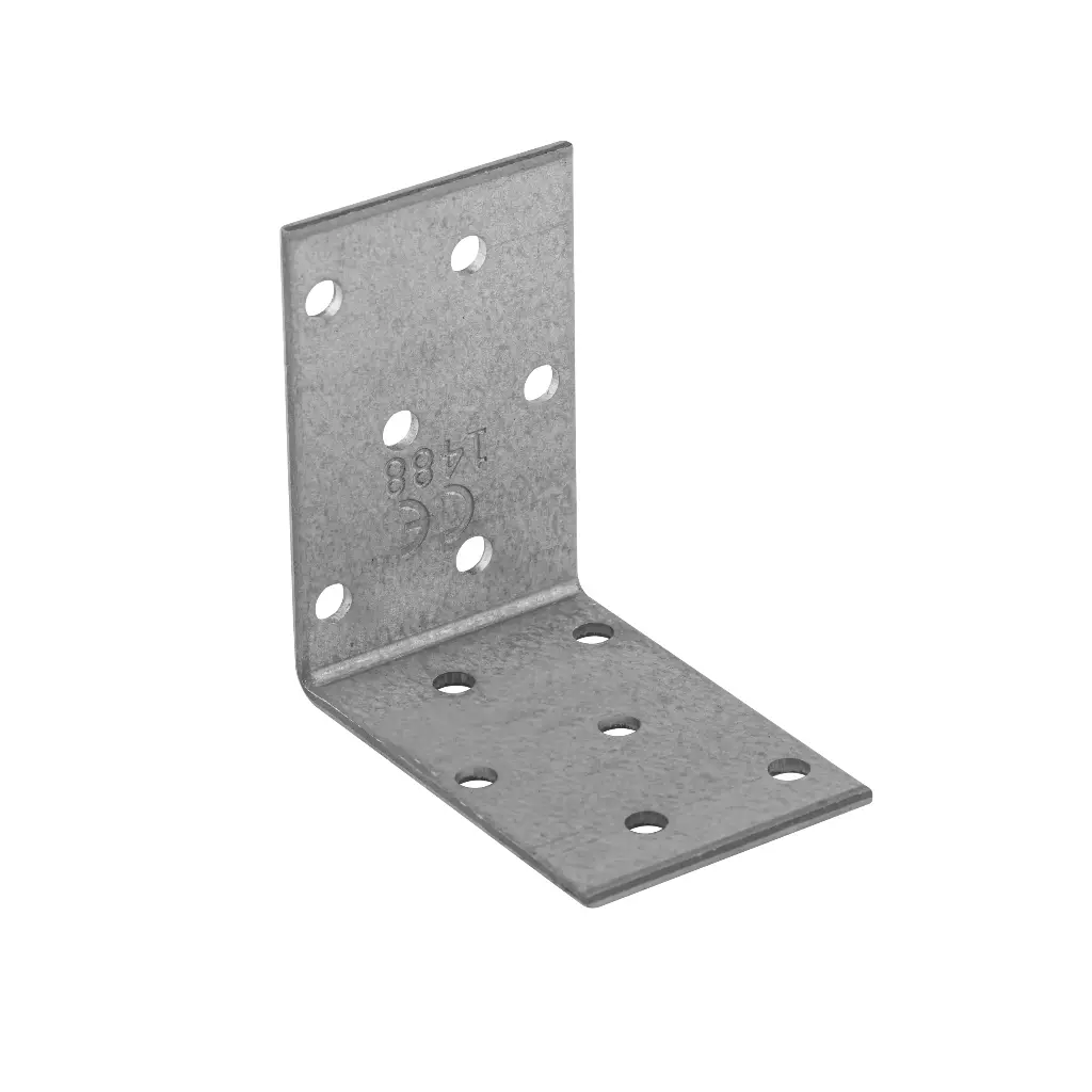 Colțar/vinclu din oțel zincat perforat, 60x60x40x2 mm
