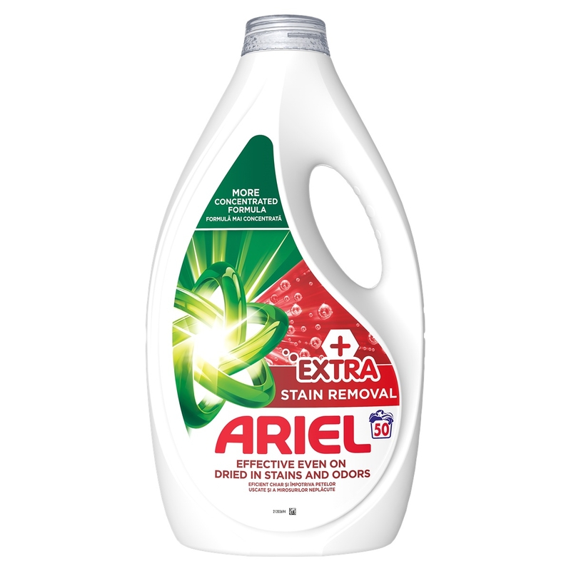 Detergent automat de rufe ARIEL Extra Stain Removal lichid, 50 spalari, 2.25 l