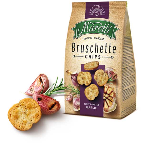 Bruschette Maretti mix cu usturoi, 70 gr