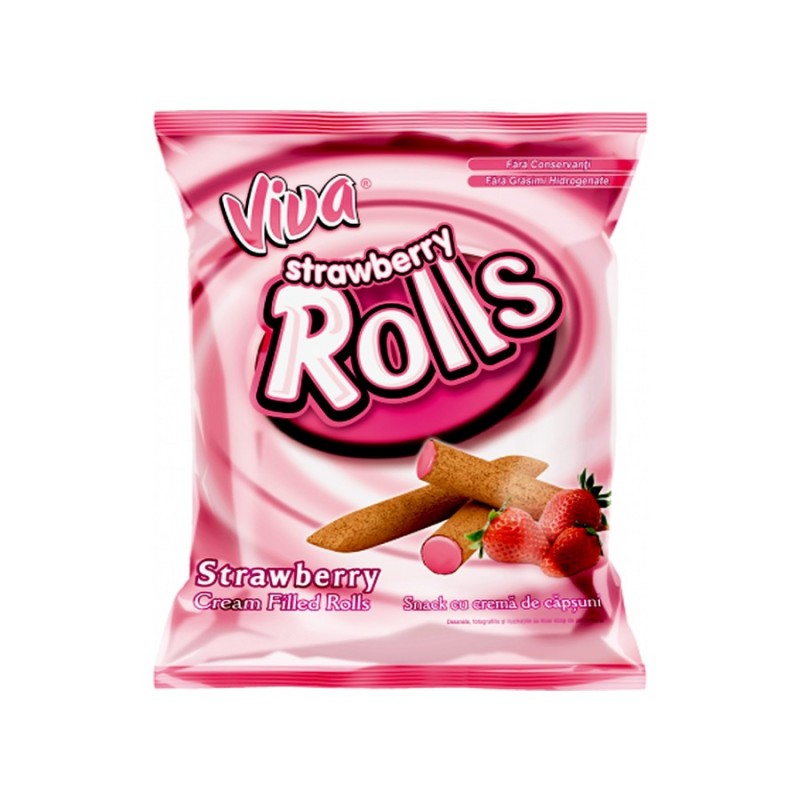 Viva Rolls capsuni 100 gr