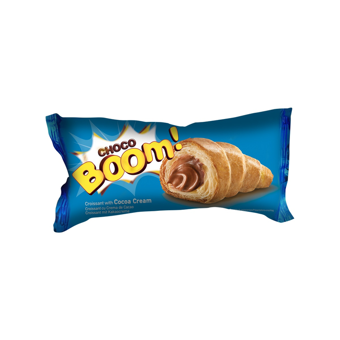 BOOM Choco Boom, croissant, cu crema de cacao, 50 g
