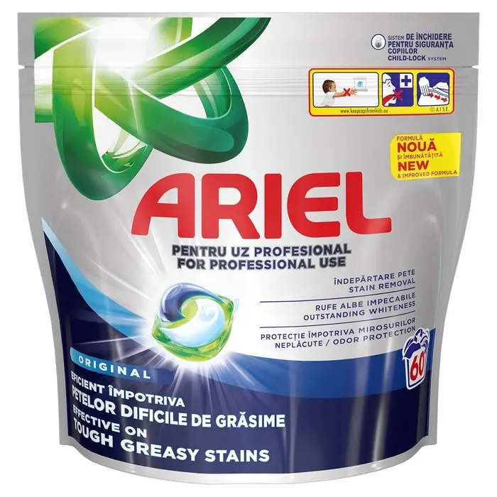 ARIEL Professional Original, detergent automat de rufe, capsule, 60 buc