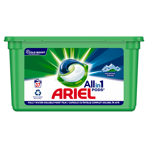 Ariel detergent rufe capsule Mountain Spring 37 buc