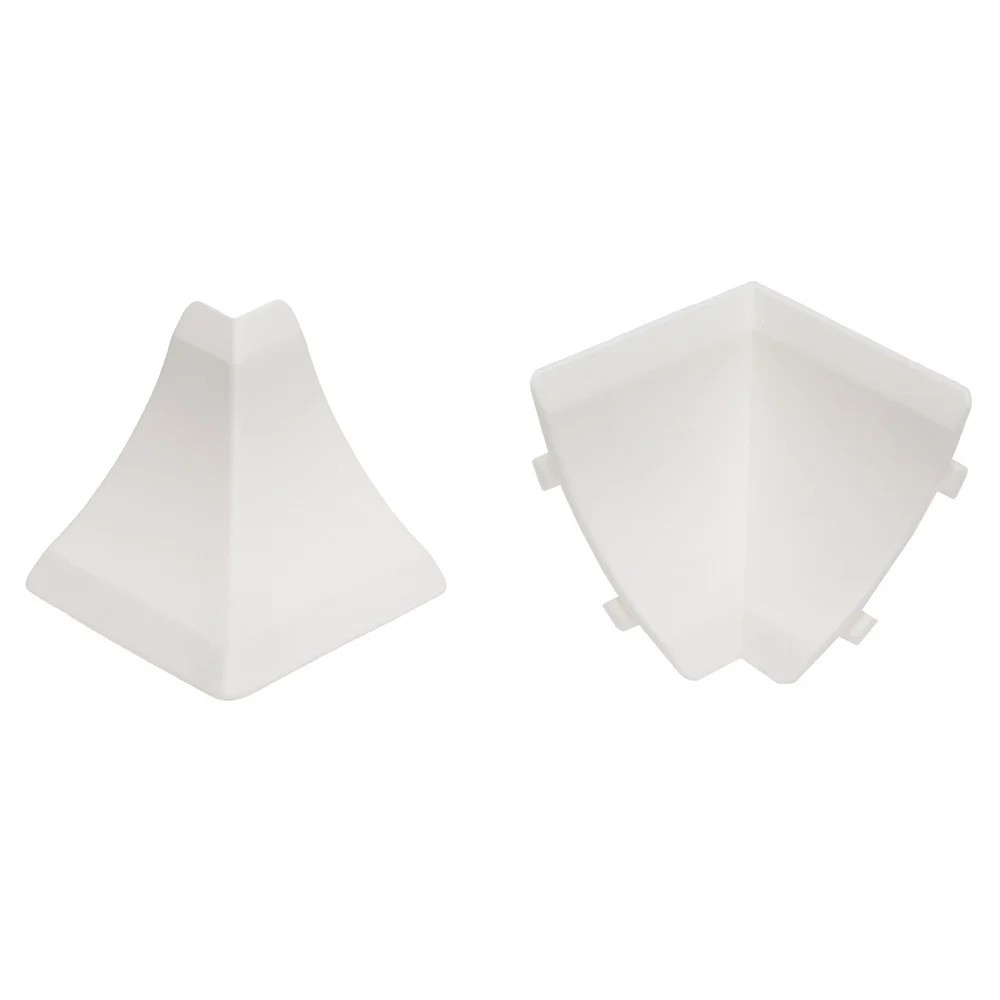 Accesorii pentru profil înălțător blat bucătărie alb, 6 buc/set