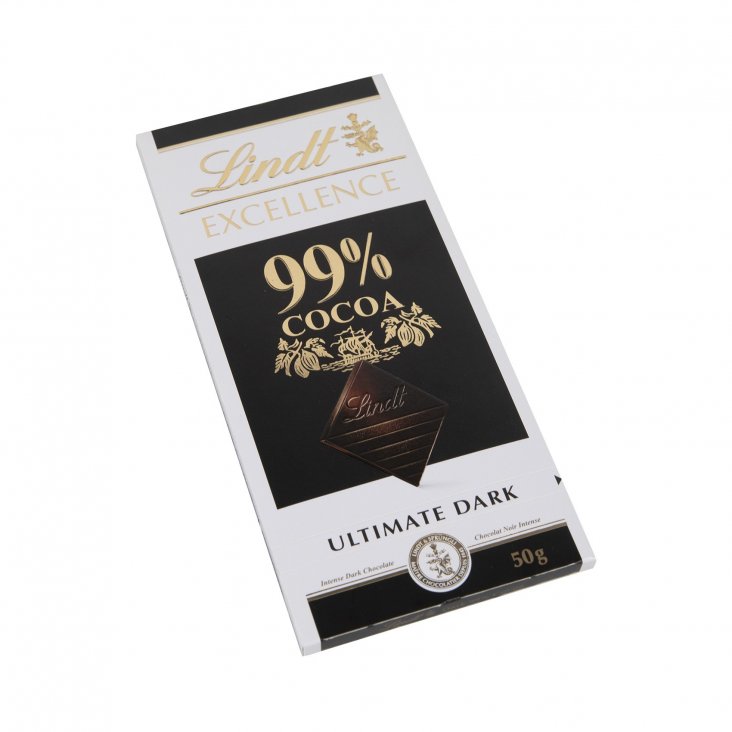 LINDT Excellence, tableta de ciocolata, 99% cacao, 50g