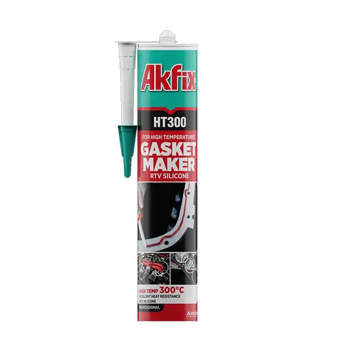 Silicon termorezistent Akfix Ht300, roșu, 280 ml