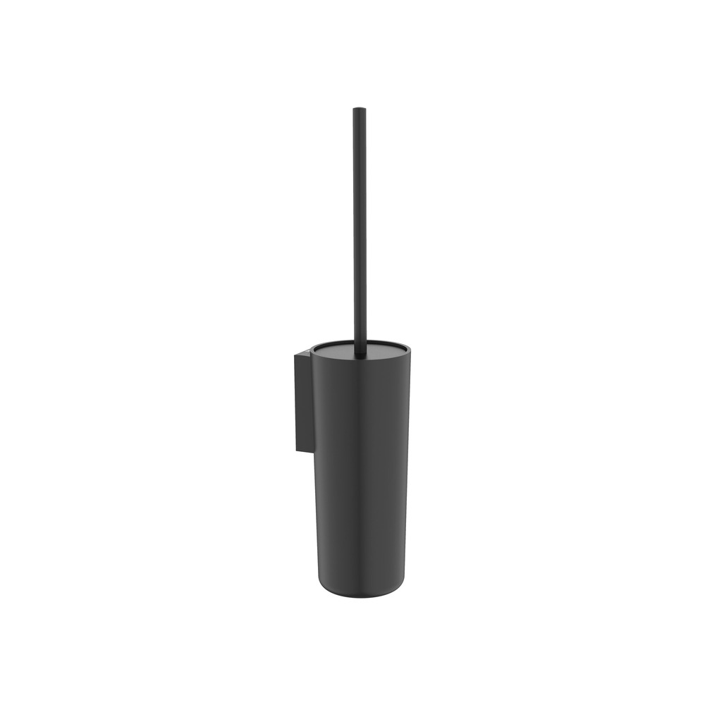 Suport cu perie WC, montat pe perete, Sonata, matt black