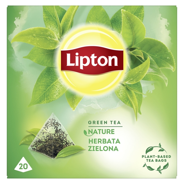 Ceai verde LIPTON Nature, 20 pliculete piramidale