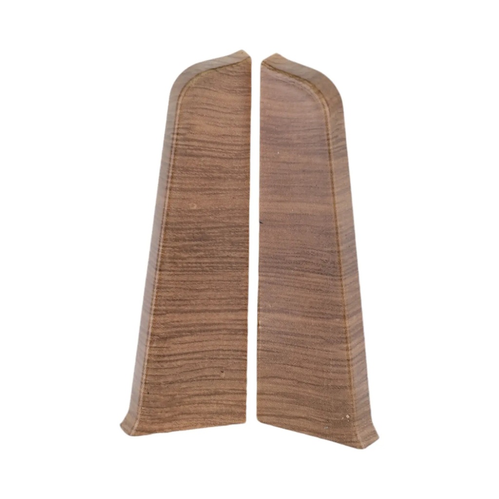 Capăt PVC plintă stânga+dreapta plintă parchet SG 75 Stejar Rubens, 2 buc/set