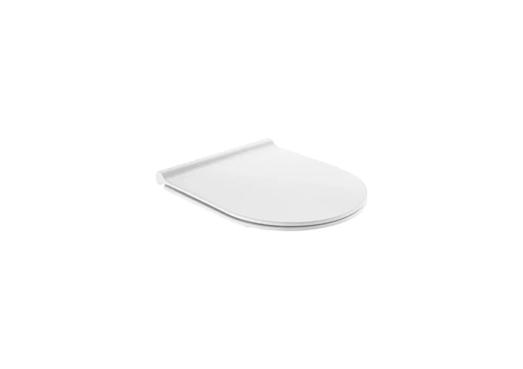 Capac WC ROCA slim cu închidere lentă, 441x360x87 mm, alb, cod A801C4200U