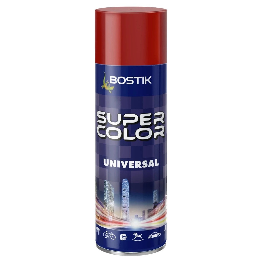 [P007806] Spray vopsea Bostik Color Universal, RAL 3003 Ruby Red interior/exterior, 400 ml