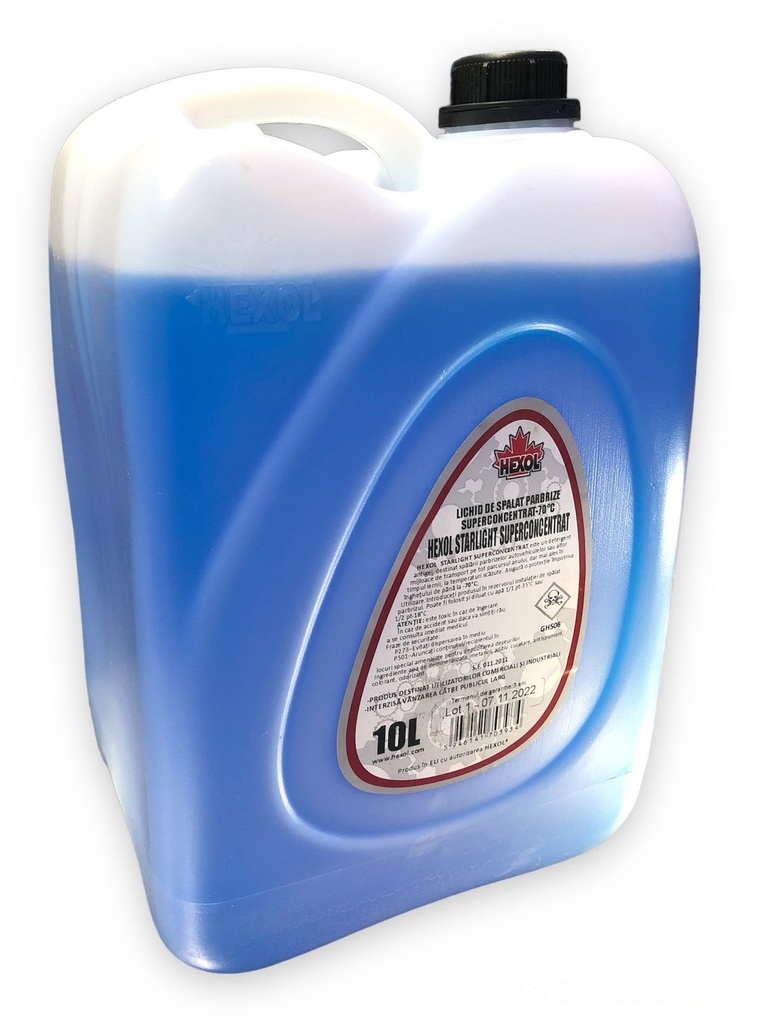 Lichid iarnă parbriz Hexol STARLIGHT superconcentrat -70°C, 10 l 