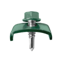 Surub autoforant cap hexagonal, 6.3x25, RAL 6005 (verde), montaj panouri gard 10 buc/punga