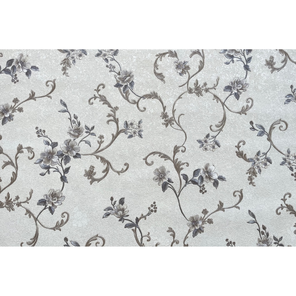 Tapet de vinil termopresat pe suport netesut , Tapet Kiara Decor Cappuccino, 2-1341, pentru living sau dormitor, dimensiune 1.06 m x 10,05m