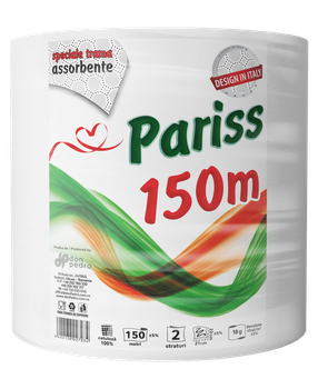 Rolă prosoape de hârtie Pariss profesională 2 straturi, 150 ml