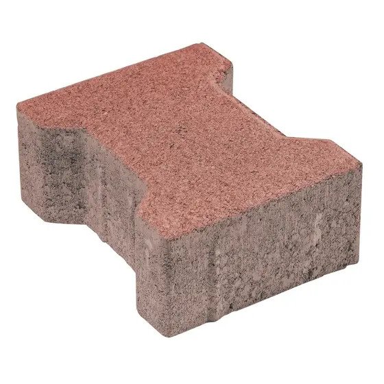 Pavaj AUTOBLOC, roșu, cu cant, 20×16.5×6 cm, 35 buc/mp