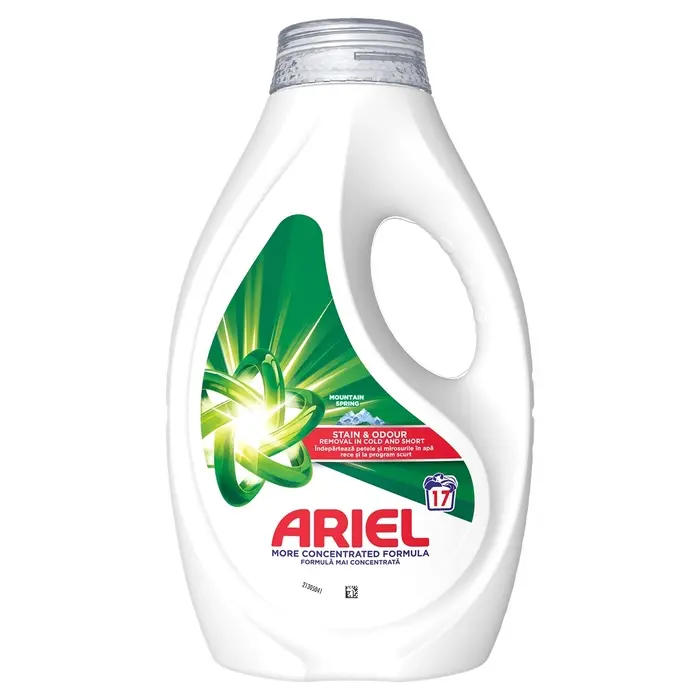 Detergent de Rufe Lichid Ariel Mountain Spring 17 spalari 765 ml