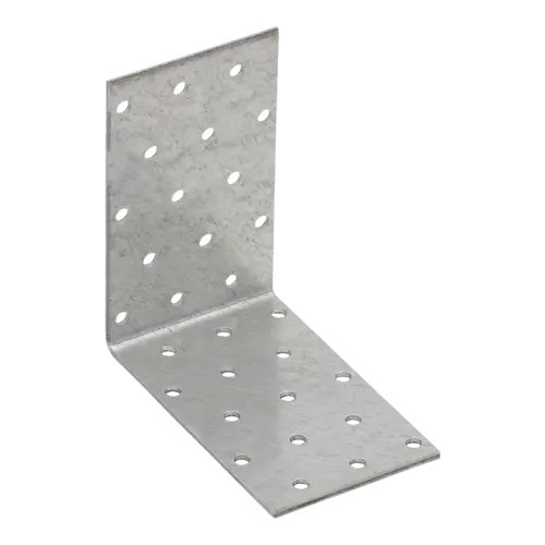 Colțar/vinclu din oțel zincat perforat, 100x100x60x2 mm