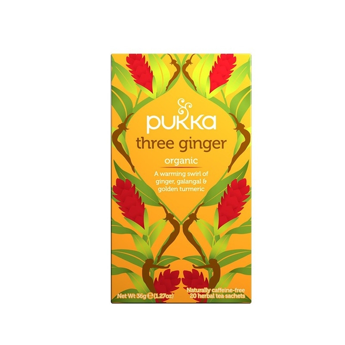 Ceai Infuzie Organica Herbal, PUKKA Three Ginger, 20 pliculete