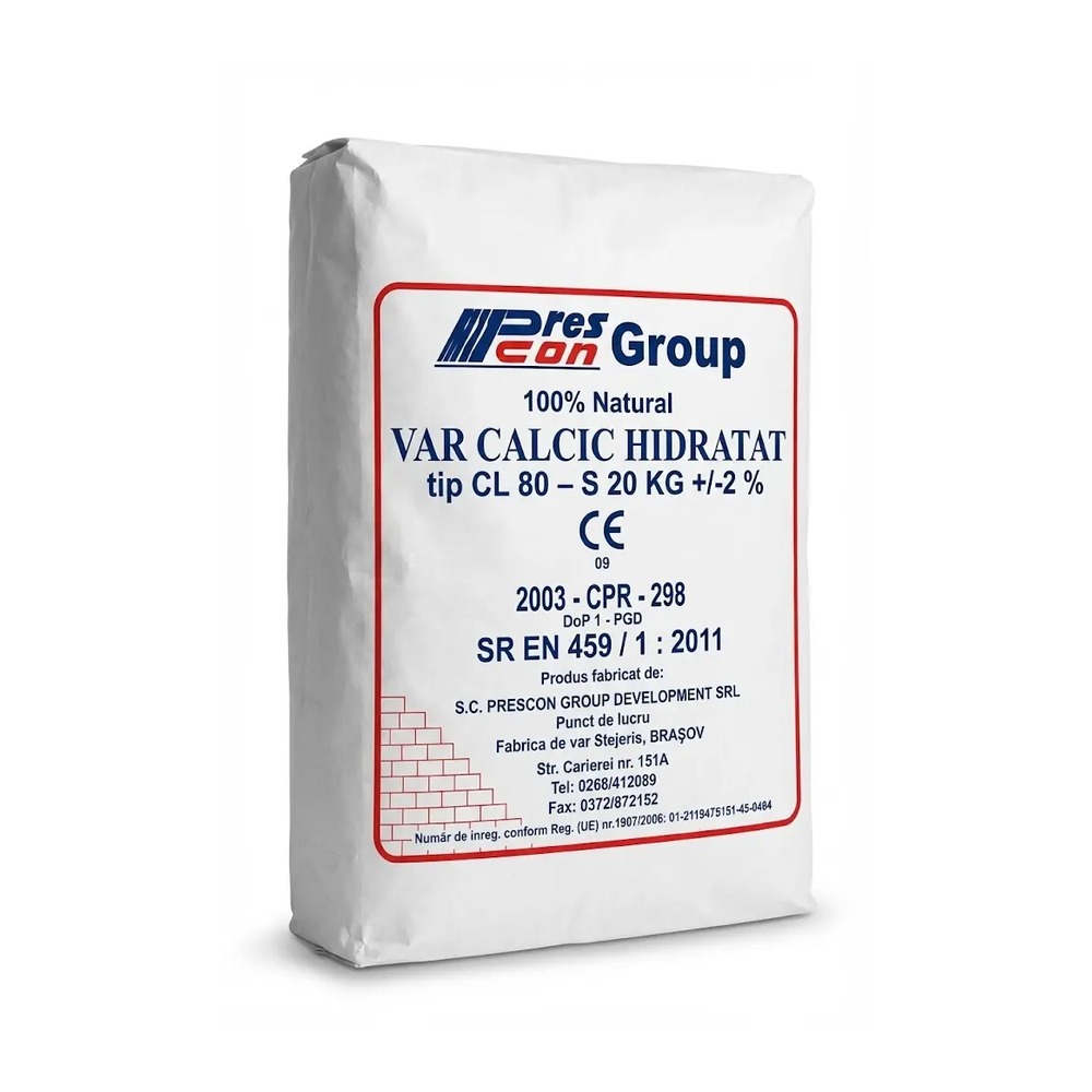Var hidratat Prescon pentru mortare și tencuieli, 20 kg