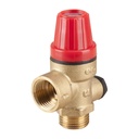 Supapă de siguranță conexiune manometru, fe 1/2”, fi 1/4'', 3 bar