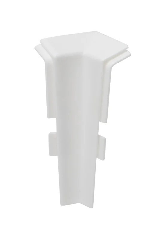 Colț interior  PVC plintă, NG 80 alb