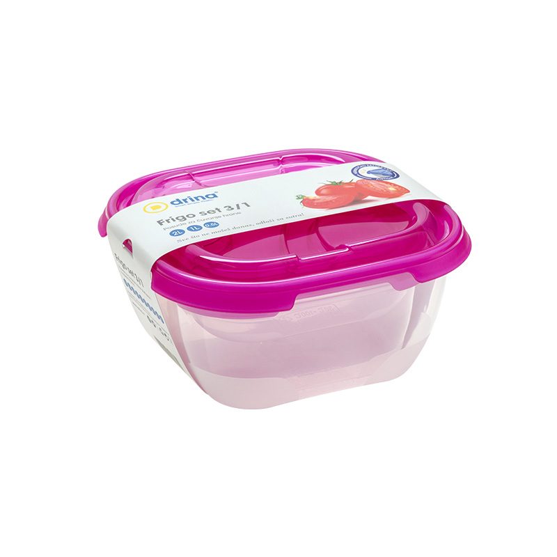 Set frigo 3 cutii alimente, 0.5/1/2 l