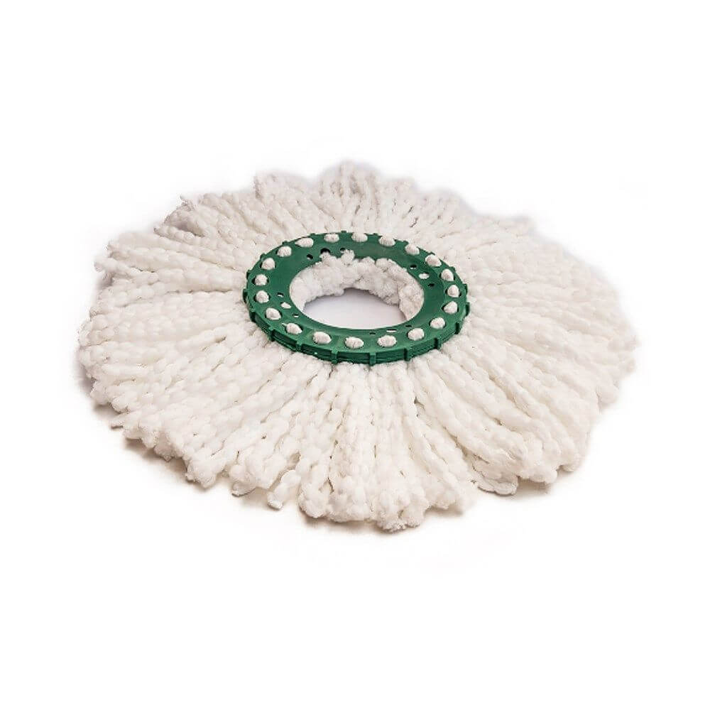 Rezervă mop rotativ din microfibră albă, 16 cm