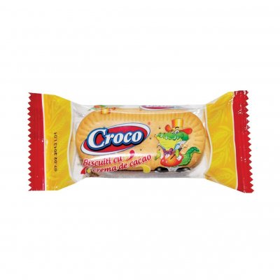 Biscuiti CROCO crema cacao, 25 gr