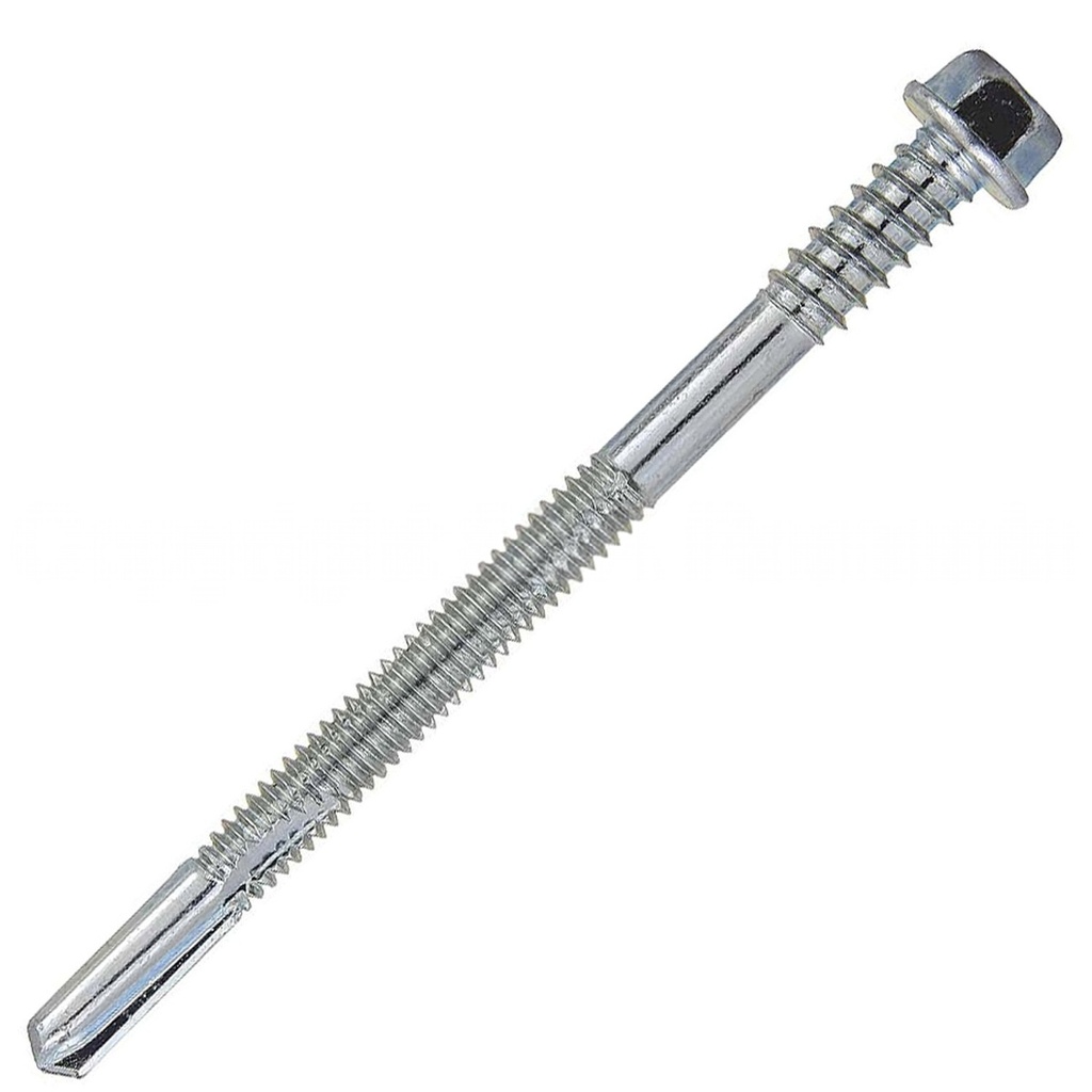 Surub SDS hexagonal 4 - 12mm pentru panouri 6.3/5.5x140 mm SW8, zincat - 100 buc/cutie