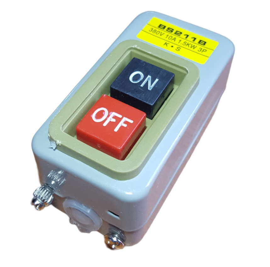 Întrerupător de forță ON/OFF BS-211B 10 A, carcasă metalică, montaj interior/exterior