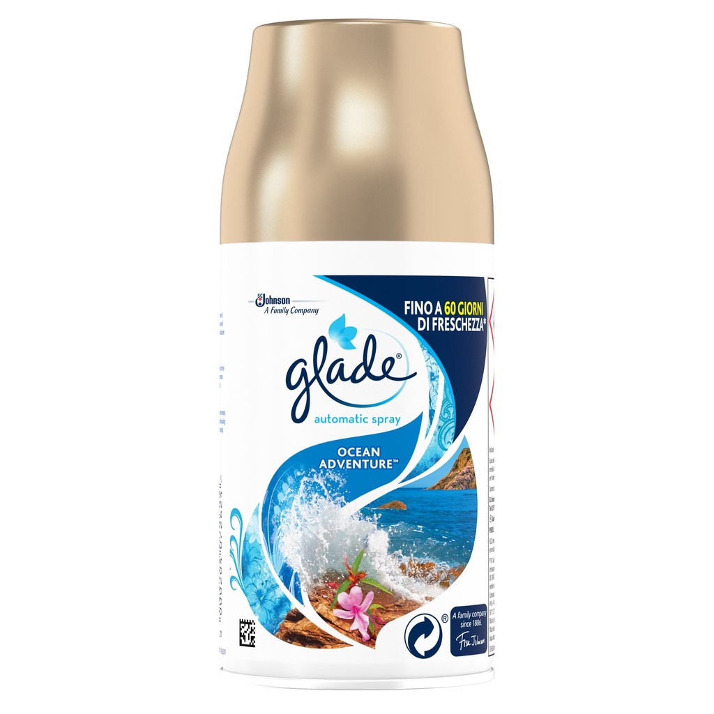 Rezerva odorizant aer cu actiune continua pentru camera Automatic Ocean Adventure 269 ml, Glade