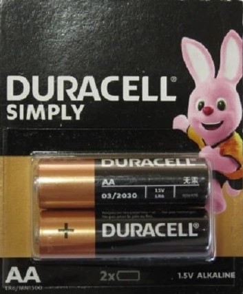 Baterii Duracell AA LR6 2 buc/set