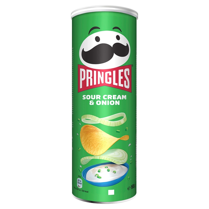 Chips PRINGLES Sour cream&Onion cu gust de smantana si ceapa, 165 gr
