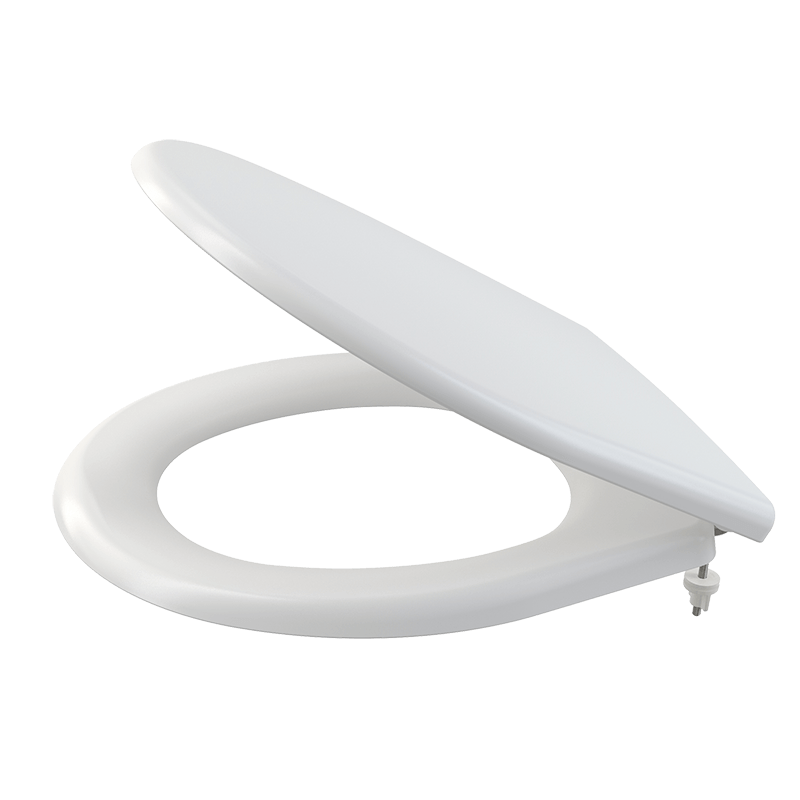 Capac WC universal cu închidere lentă A604 duroplast alb, 37x44.5 cm
